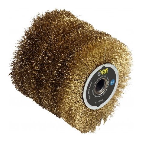 Brosse fil laitonnée 0,3 mm - rénovateur REX 120-200 - décapage léger - FARTOOLS