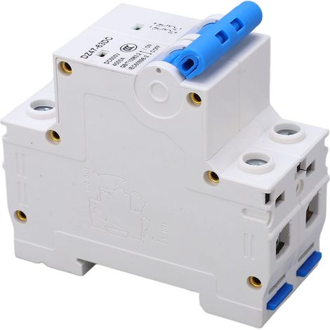 Disjoncteur à air Protection contre les surcharges DC Disjoncteur miniature Haute efficacité Fort contact sûr 500 V avec coque ignifuge pour système de grille de panneaux solaires 63A.