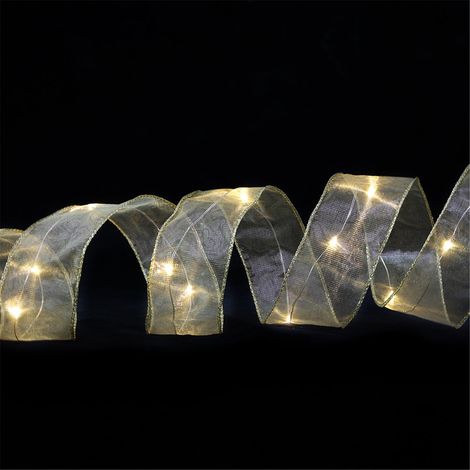 Guirlande Lumineuse - Décoration De Noël Intérieure - Ornement Pour Arbre De Noël En Dentelle - 3 M - 20 LED - 1 Pièce