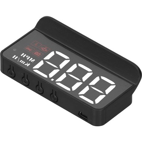 Pantalla frontal HUD OBD2 para coche, proyector para parabrisas, indicador multifunción, alarma, recordatorio de fatiga al conducir (1/5)