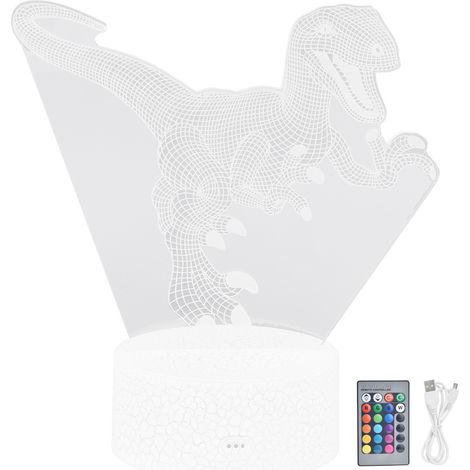 Lampe de nuit tactile 16 couleurs, télécommande, veilleuse dessin animé, cadeau d'anniversaire pour enfants (1/5)