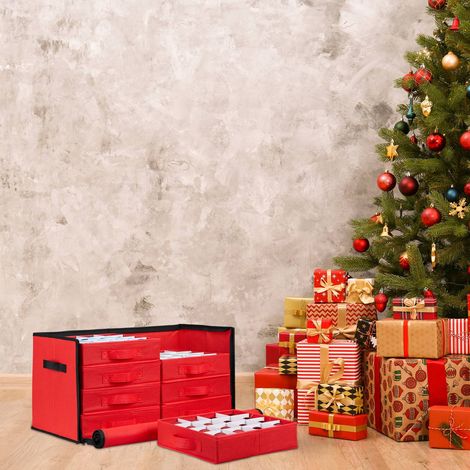 Christmas Bauble Storage Box with Adjustable Dividers (1/5)