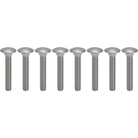 30 vis M8x1,25 en acier inoxydable A2, filetage carré grossier, DIN603M8x50 (1/5)