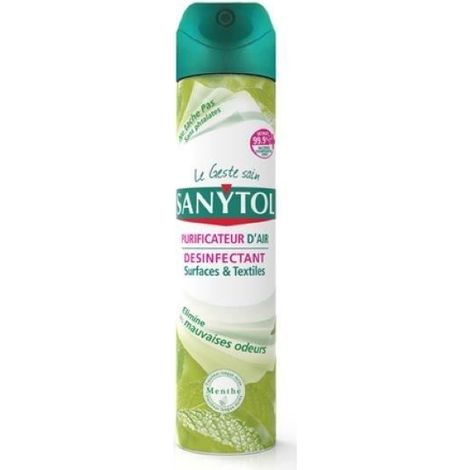 SANYTOL Désinfectant Purificateur d'air - Anti-allergènes - Grand air - 300 ml