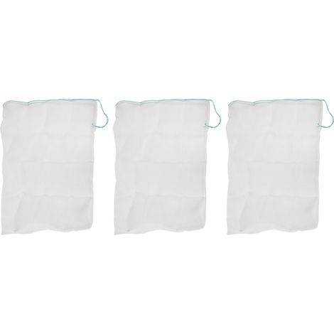 3 Pièces Filet de Protection Vert pour Plantes en Pot - Anti-Insectes et Oiseaux - 60x95cm avec Cordon Serrage