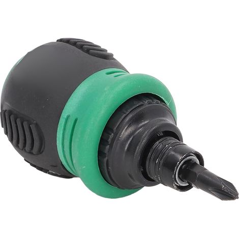 Ratschenschraubendreher Mini Magnetischer Kreuzschlitz 2 in 1 Chrom-Vanadium-Stahl Hardware Grün (1/5)