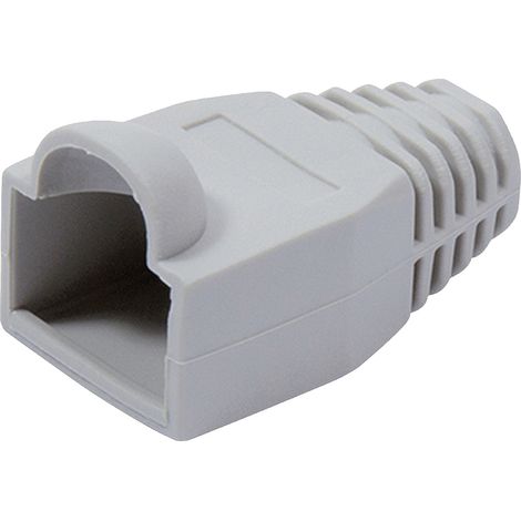 Value 12.99.0000 VALUE Knickschutztülle für RJ-45, grau, 10 Stck 12.99.0000 Grau 10 St.
