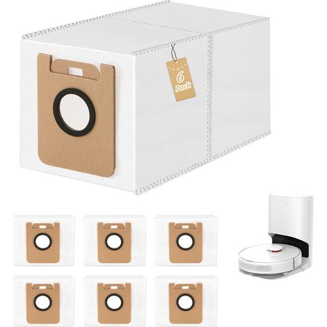 Sacs à poussière Dreame D10 Plus – 6 sacs de remplacement pour station d'aspiration (1/5)