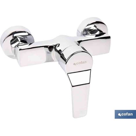 Robinet monomande pour douche couleur inox 40 mm (1/4)