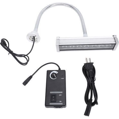 7W Green LED Work Light, Aluminum Tempered Glass, Continuously Dimmable Industrial Dust Detection Lamp for Workshop Machine Tools (1/5)