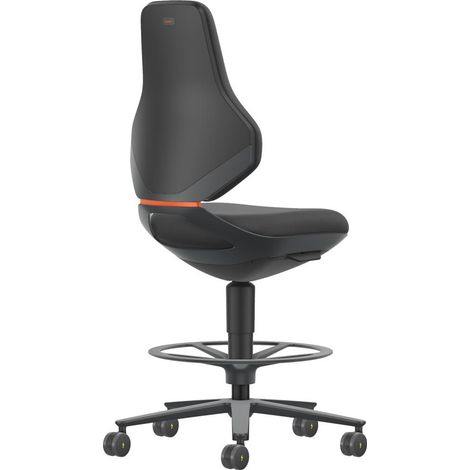 Bimos Arbeitsstuhl Texon 4 anthrazit Sitzhöhe 570-850 mm, Supertec schwarz (1/3)