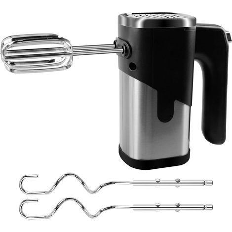 1 Batteur Électrique, 800W, 5 Vitesses, Bouton D'Éjection, 2 Crochets, 2 Fouets, Cuisine Pâtisserie (1/4)