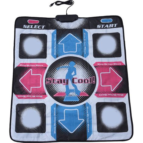 Tapis de danse antidérapant, durable et résistant à l'usure, avec port USB pour PC. (1/5)