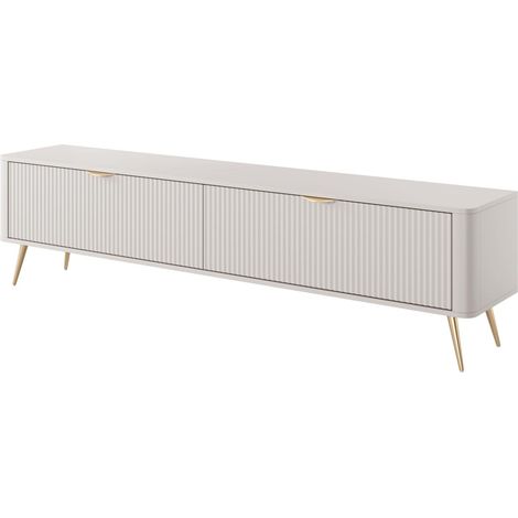 Mobile TV: 2 ante, mobili: Cashmere, gambe dorate, 200 x 51,2 x 38cm (1/5)