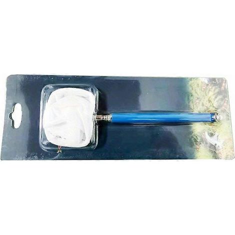 Épuisette rétractable en acier inoxydable pour crevettes, idéale pour les aquariums et les bassins - poignée réglable pour une épuisette et une capture faciles (bleue) (1/5)