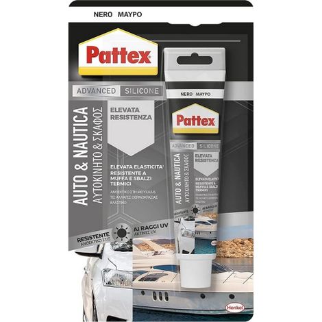 Pattex Sista silicone nero acetico 50 ml per auto nautica imbarcazioni (1/4)