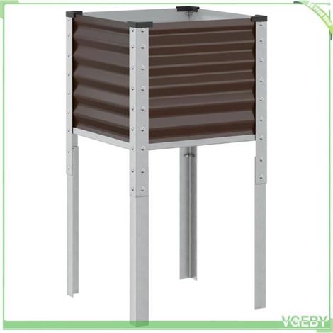 Jardinière - FAFEICY - 4008965 - Marron - Acier - 45x45x88 cm (1/5)