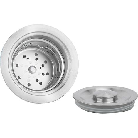 Abtropfkorb aus Edelstahl für die Küchenspüle, geruchshemmender Abflussfilter (1/5)