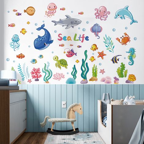 Autocollant Murale Enfant Chambre Bébé Décoratif Réutilisable Sans Résidu - 1 Pièce (1/5)