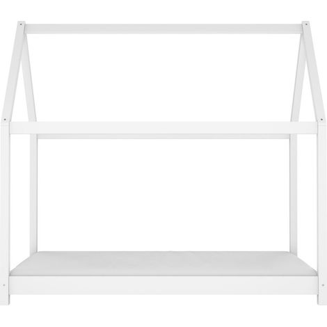 Cama infantil COT 160x80 cm blanco mate pino