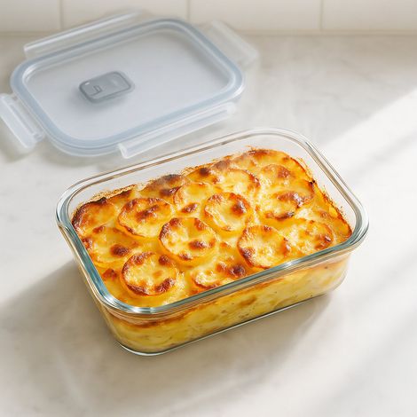 Contenitori per alimenti in vetro con coperchi ermetici