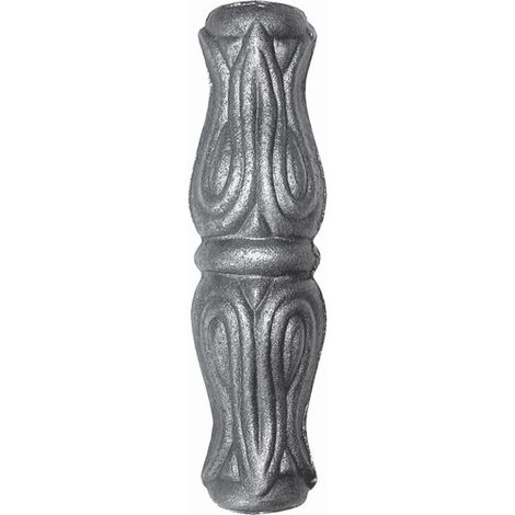 Garniture pour barreaux de Ø16mm - Hauteur 120mm largeur 32mm - Fer forgé - À souder - DECO FER FORGE (1/2)