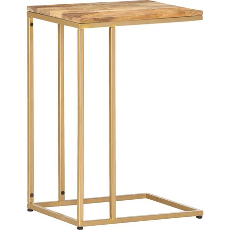 Table d'appoint 35x45x65 cm bois de manguier massif