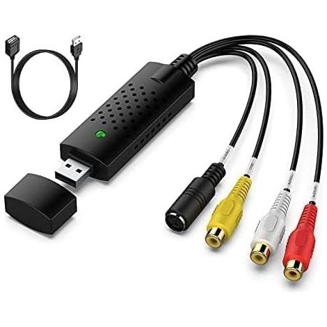 Convertisseur USB vidéo et audio, carte de capture vidéo, VHS vers numérique, sources analogiques incluant VCR, DVD, pour Windows 11/10/8 (1/5)