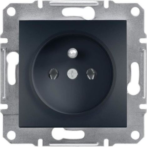 Prise électrique - SCHNEIDER - Asfora - Anthracite - 2P+T - 3680 W - 16 A
