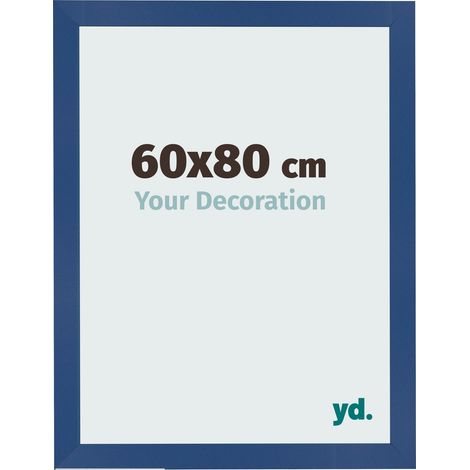 yd. - Cadre photo 60x80 - Bleu Fonce - MDF - Bologna (1/5)