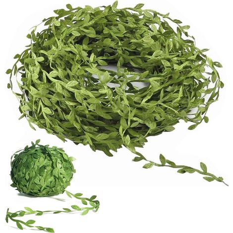 2 Rouleaux Vignes artificielles,40m Feuilles Artificielle Decoration,Guirlande Artificielle de Feuilles,Feuille Garniture Ruban,Décoré de Vigne pour Bricolage,Artisanat,Fête,Mariage Décoration (1/5)