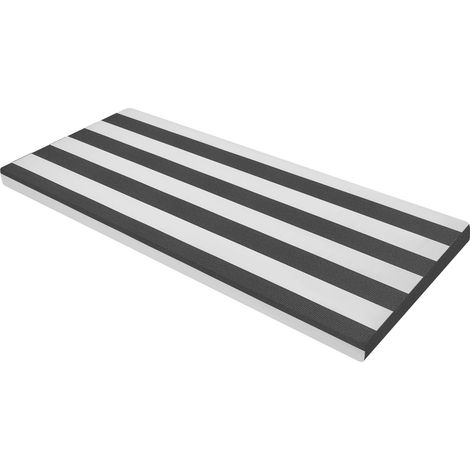 Coussin de banc d'extérieur, matériau imperméable, confort haute densité, Noir (1/2)