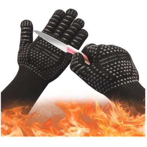 Grillhandschuhe - Feuerfest - Hitzebeständig - Bequem - Waschbar (1/4)