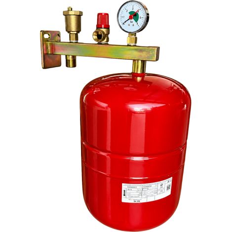 Pack support potence équipée + vase d'expansion chauffage 24 litres Fluidheat
