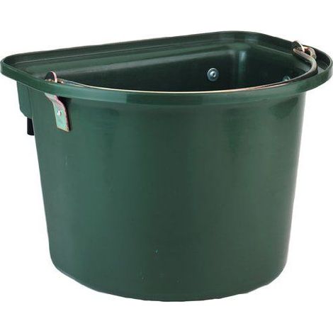 Mangeoire KERBL avec anse et arche 12 l olive (1/4)