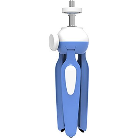 Buntes Mini-Stativ für Projektor, Mini-Clip-on-Kamerastativ, flexibel (blau)