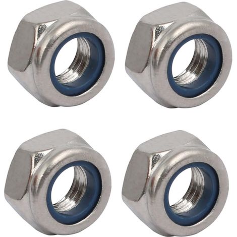 4pcs Écrou de Blocage Écrou Pas à Gauche M8x1,25mm Filetage Métrique en Acier Inox 304 (1/5)