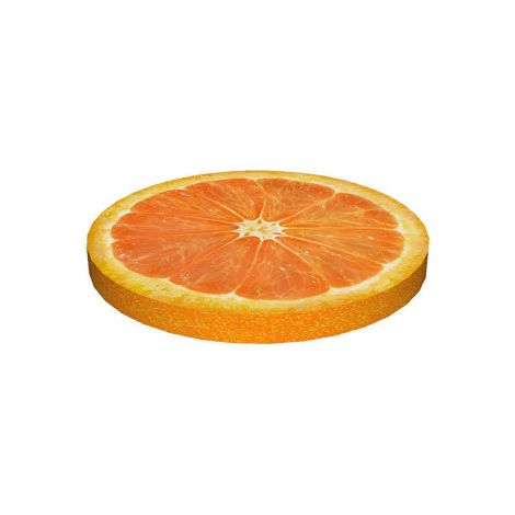 Orangefarbenes Ring-Stuhlkissen (1/2)