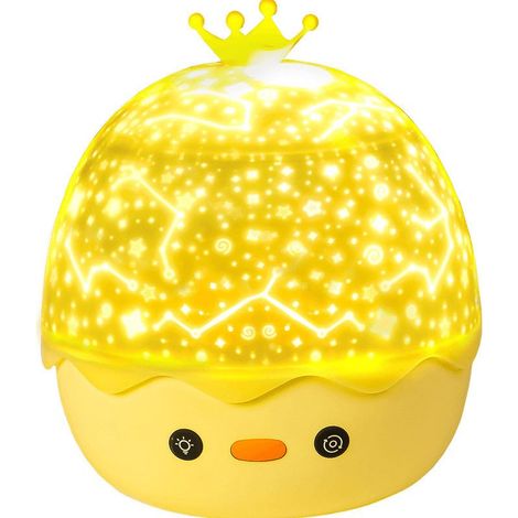 Bébé Veilleuse Projecteur, Rotation 360 Equipée 6 Types Lumières Lampe Projection, 8 Types de Musique Relaxante, Convient pour Enfants, Anniversaire, Halloween, Vacances, Fêtes (1/5)
