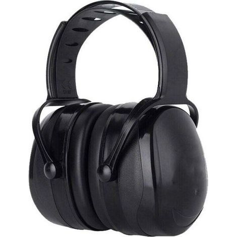 Casque Anti Bruit Adulte Réglable Confortable, avec Une Atténuation de SNR 38dB, pour Milieu Bruyant ou Stressant-Noir.