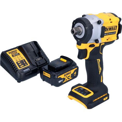 Llave de impacto sin cable DeWalt DCF 922 M1 18 V 406 Nm 1/2" sin escobillas + 1x batería recargable 4,0 Ah + cargador