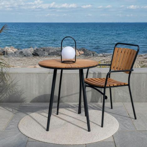 Table bistrot ronde en teck ø70 cm LAKEWOOD (1/5)