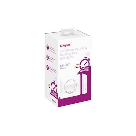 Legrand – Volet roulant blanc prêt-à-poser Céliane – Commande sans fil – Compatible avec technologie Netatmo – Installation facile