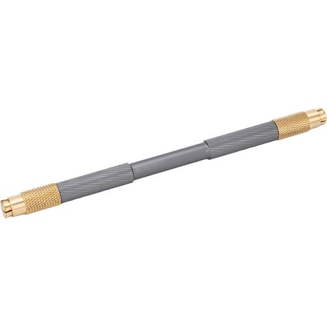 Universeller Schabergriff aus Aluminiumlegierung, rutschfest, ergonomischer Doppelkopf mit Messingverriegelung, grau (1/5)
