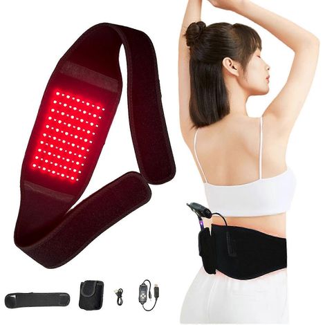Ceinture de massage chauffante à lumière infrarouge LED pour soulager les douleurs corporelles (pieds)-AquaForge