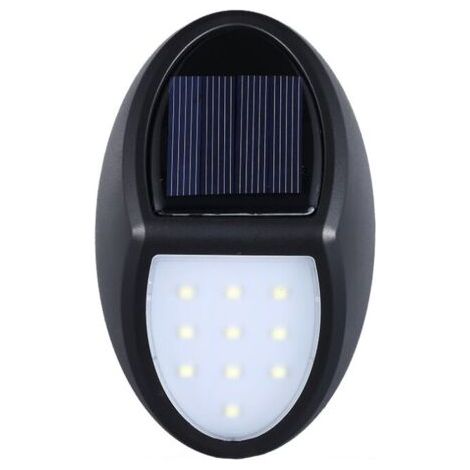 Lampes solaires d'extérieur, 10 lampes solaires LED, appliques murales LED avec capteur crépusculaire pour terrasse, jardin, Patio, escaliers (1/5)