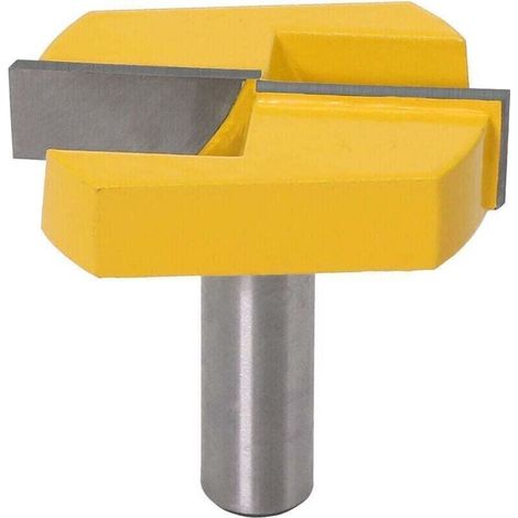 Fraise T à Rainurer 8x57mm, Lame Jaune pour Défonçeuse, Outil de Fraisage pour Nettoyage de Fond et Rabotage (1/4)