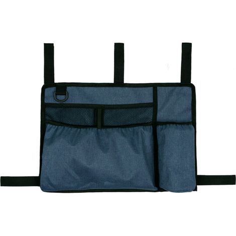 Lntyq Sac de déambulateur pour fauteuil roulant, accoudoir - Sac de rangement mains libres avec porte-gobelet - Résistant à l'eau pour déambulateur - Convient pour personnes âgées, personnes âgées