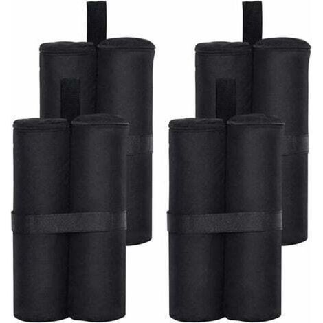 Lot de 4 sacs de sable pour gazebo de qualité industri poids lourds à double couture pour sac de sable pour tente Pop Up Canopy sac de pieds lestés (1/4)