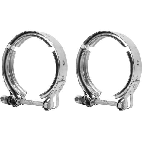 1 paire de colliers d'échappement en V turbo 3069053, résistants aux hautes températures, pour moteur Cummins 5,9 L (1/5)